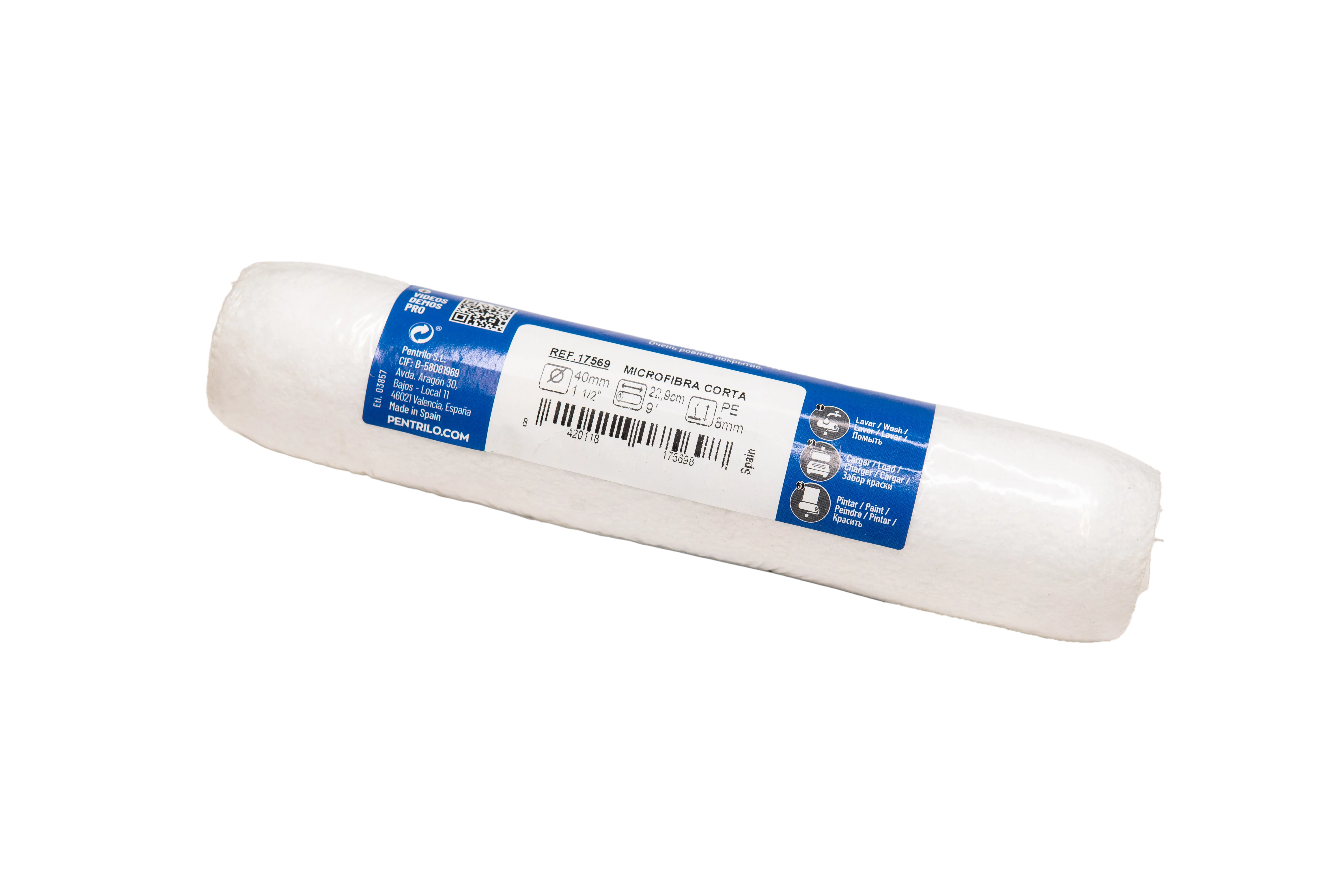 Decorazza - Валик PENTRILO Microfiber, Ecoblock, микрофибра для стен и потолков - 3